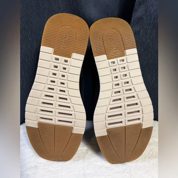 Vince Men’s Suede Low-Top Sneakers – Size 9.5 (EU 43) – Black / Charcoal - Picture 8 of 8